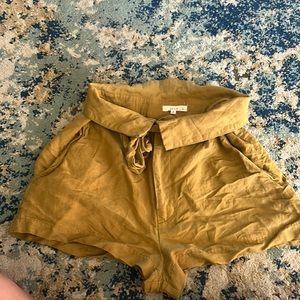 Mustard yellow haram shorts